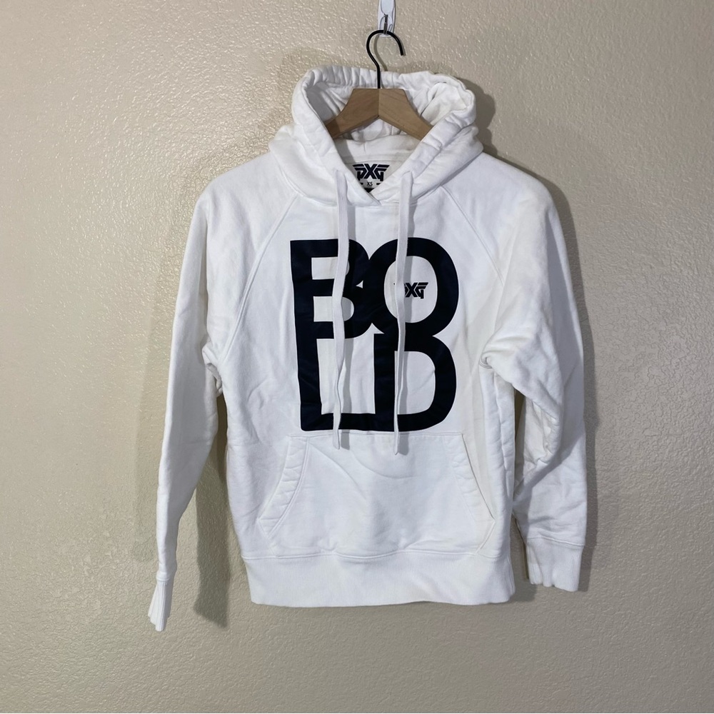 PXG BOLD International Women's Day Fleece Hoodie Sweatshirt Unisex White XS
